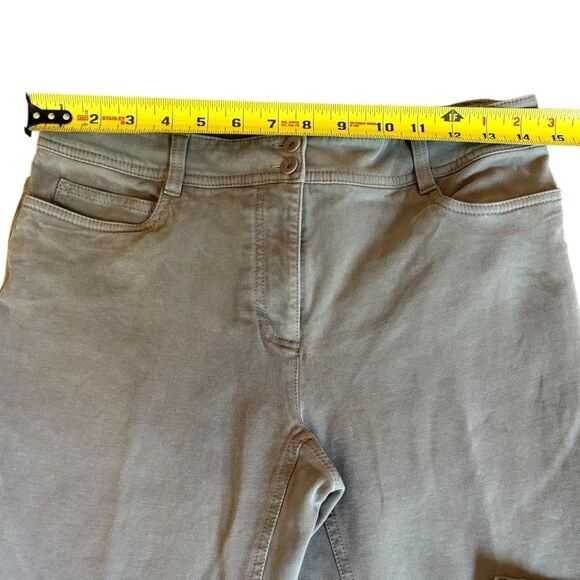 Eileen Fisher Cotton Stretch Chino Pants Bootcut Taupe Gray Womens Size XS - Picture 9 of 9